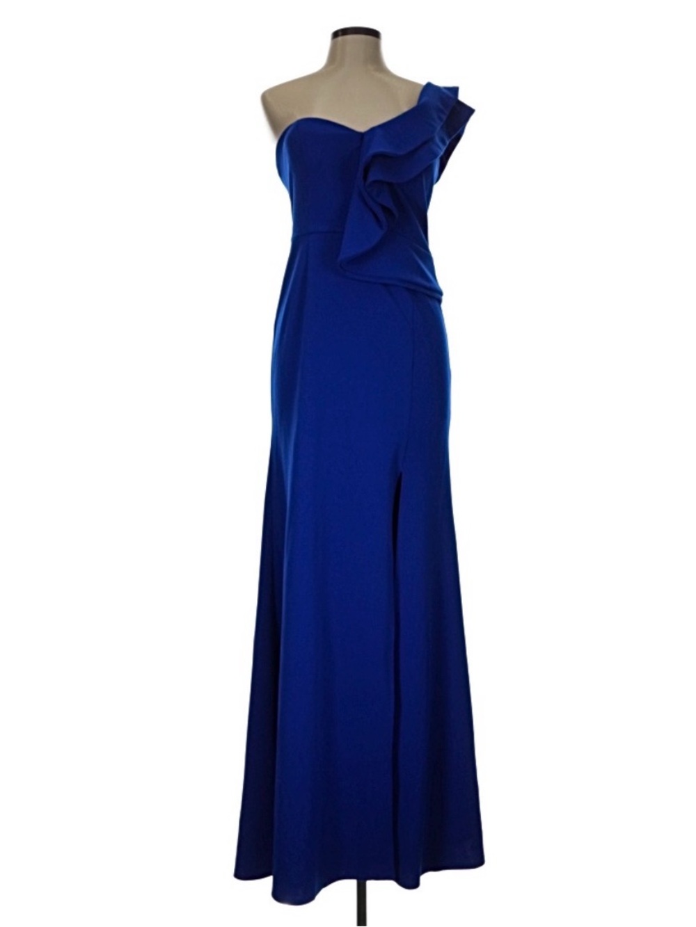 Lulu's Royal Blue Maxi Dress with Side Slit